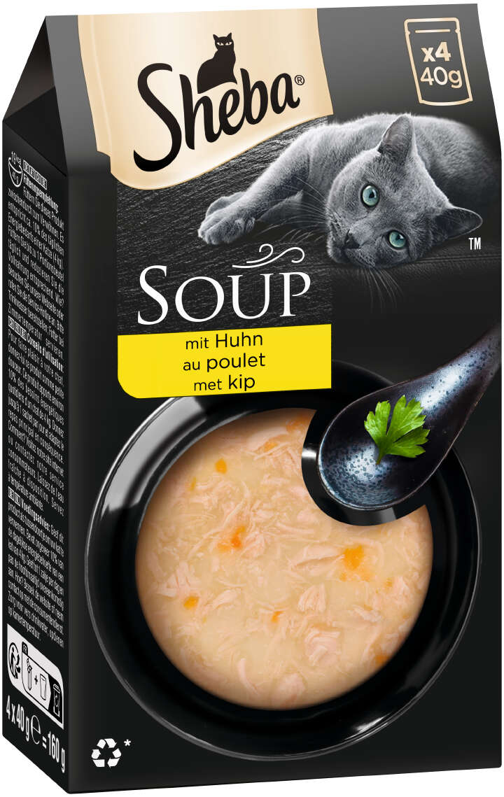 Sheba Katzen-Nassfutter Soup mit Huhn Multipack